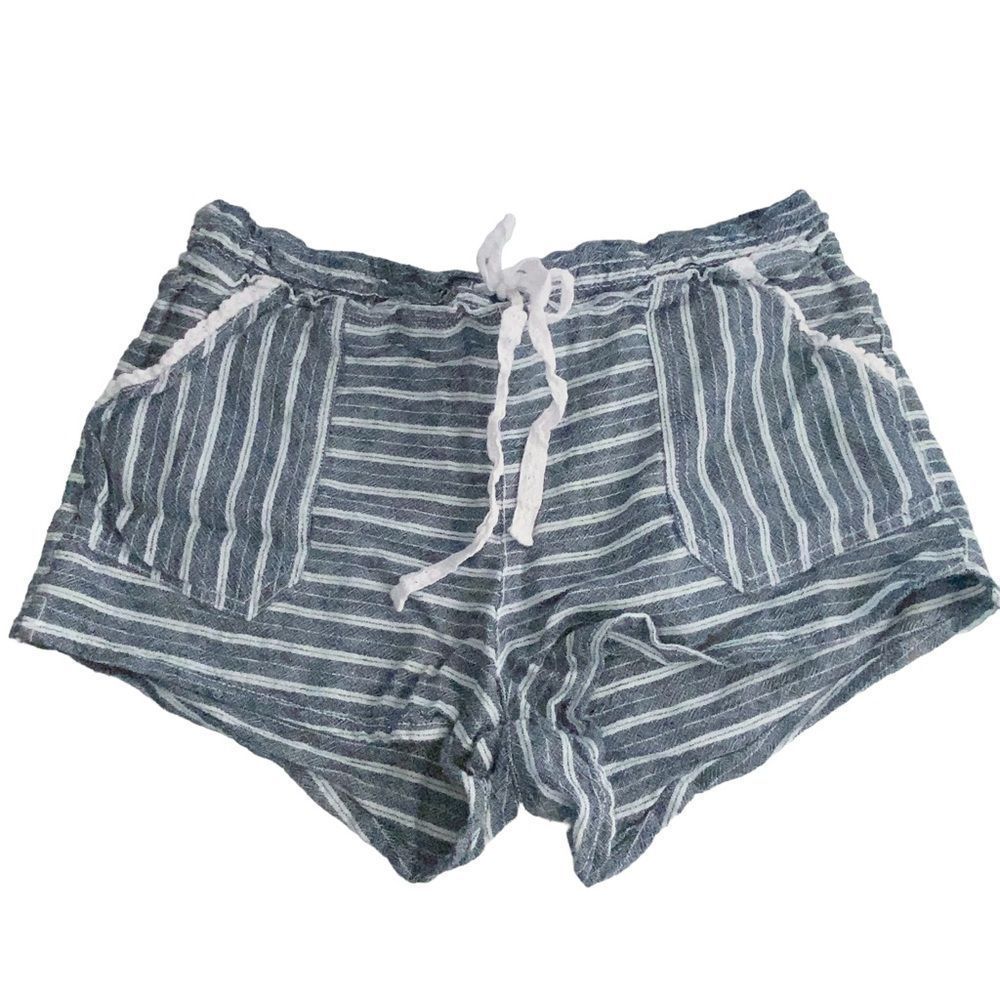 XL Striped lounge shorts adjustable Drawstring